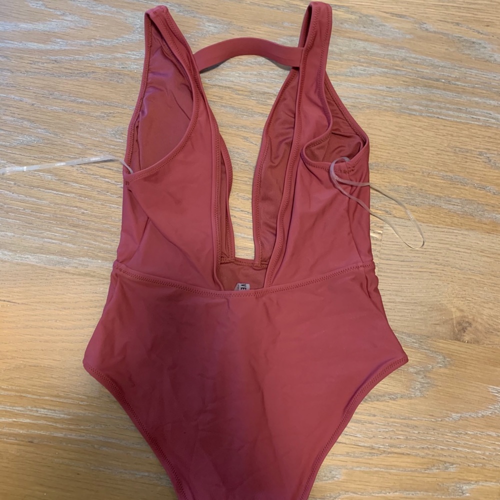 Deep V One-Piece Swimsuit